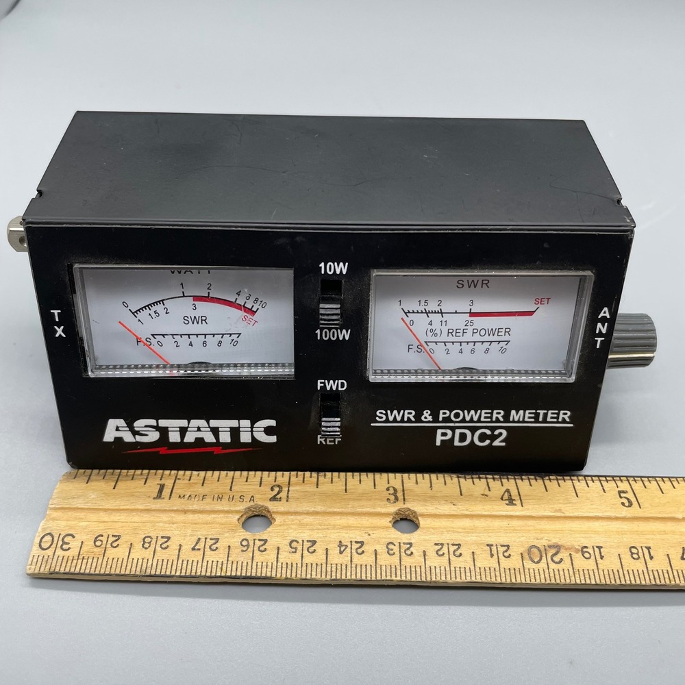 Astatic PDC2 SWR and Power Meter Black CB Ham Radio Antenna Tester 10W 100W - Picture 6 of 8